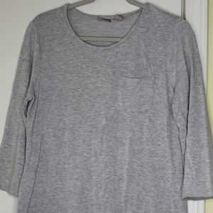 Chico's Solid 3/4 Sleeve Top